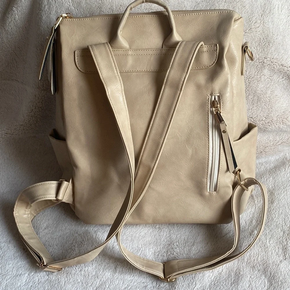 Vegan Leather Backpack - Picture 2 of 4